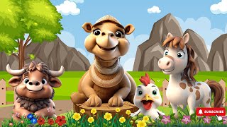 Soothing Farm Animal Melodies: Camel, Buffalo, Horse, Chicken | Relaxing Music screenshot 4