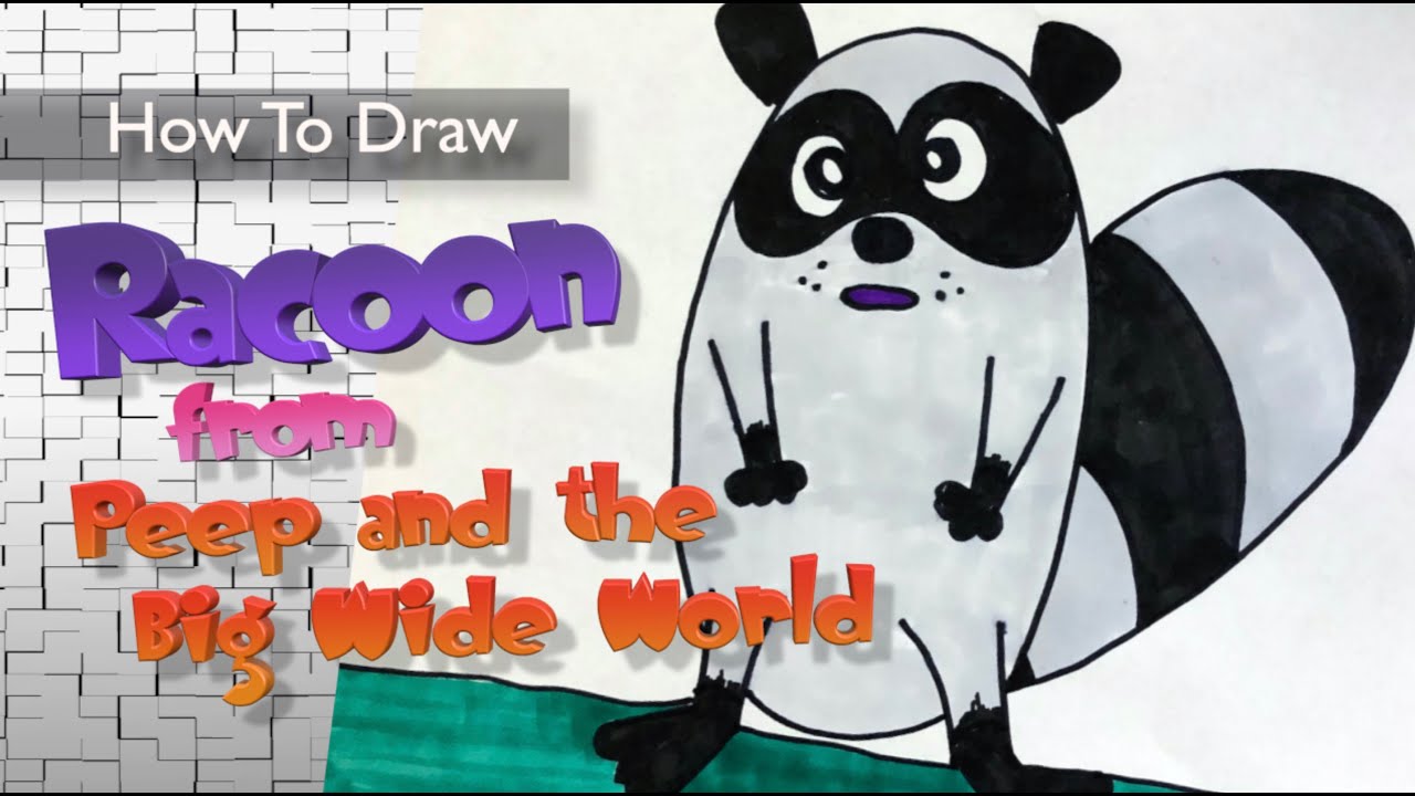Racoon 🎨 Easy Peasy 🎨 Learn How to Draw with Frazier Tales 🎨