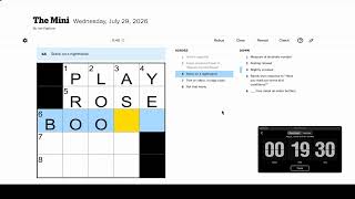 Mini Crossword #008 | Quickest Solve in the Series!
