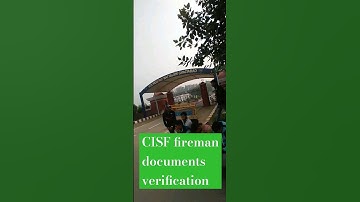 Cisf fireman documents verification 20/November/2023 #center #exam #gd #cisf #bsf #crpf