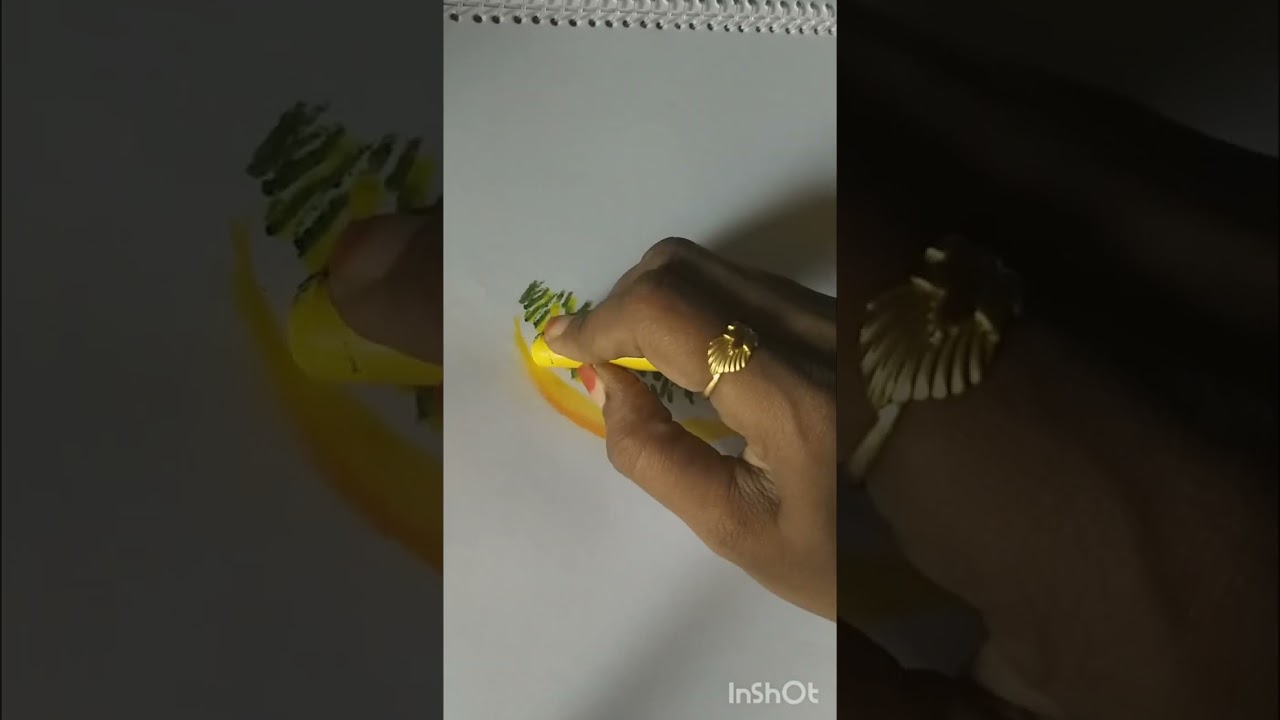 how to draw# African cucumber # slice # easily# with# the pastel colours