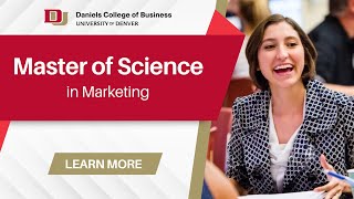 Masters in Marketing - Daniels College of Business
