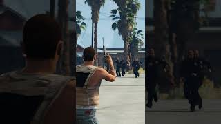 Battle 10 Cops vs 10 Guards | GTA 5 | POLICE VS VILLAIN  #gta5hindi #gta #battle  #gtav
