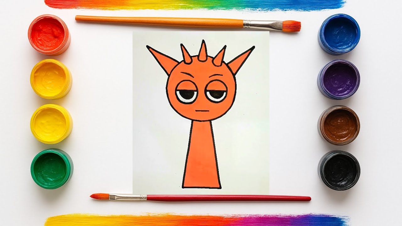 How to draw Raddy from Sprunki 