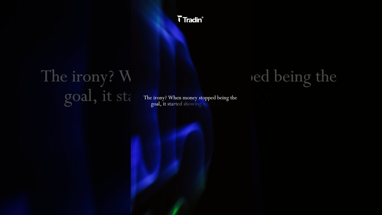 The irony? When money stopped being the goal, it started showing up.