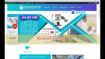 Tải theme wordpress: Web bệnh viện đa khoa
