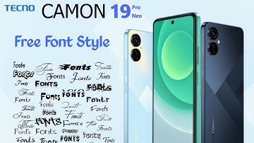 Tecno Camon 19/19 Neo Font Style Change | How to Change Font Style in Tecno Camon 19/19 Neo