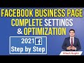 Facebook Business Page Settings 2021 | Facebook Business Page Optimization 2021 | Facebook Page SEO