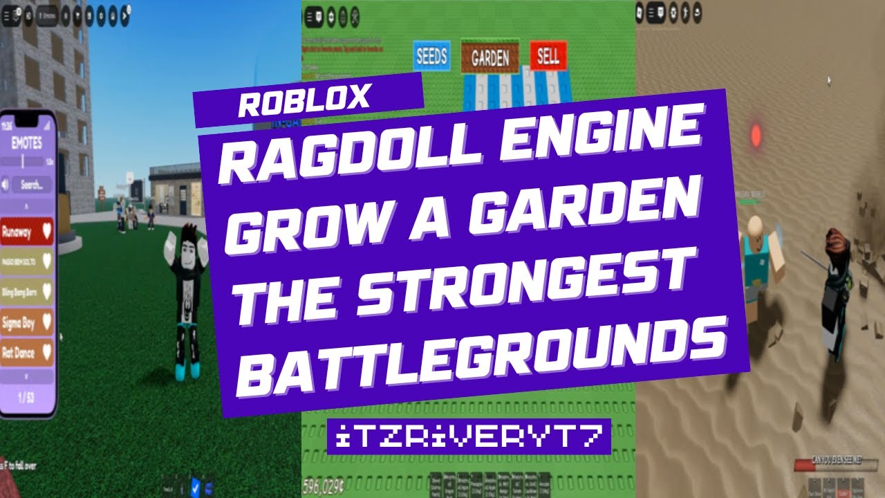 Play Roblox with Me... Ragdoll Engine, Grow A Garden, The Strongest Battlegrounds
