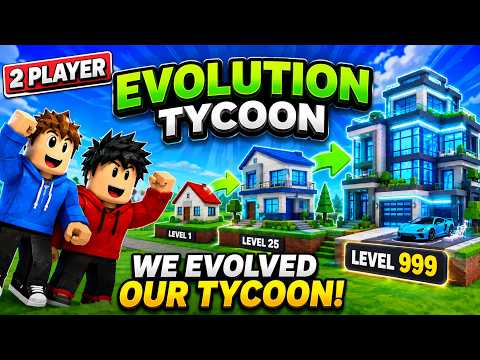 WE STOLE THE FLAGS! 😱 | 2 Player Evolution Tycoon on Roblox