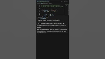 How To Sum A List In Python #python #code #programming