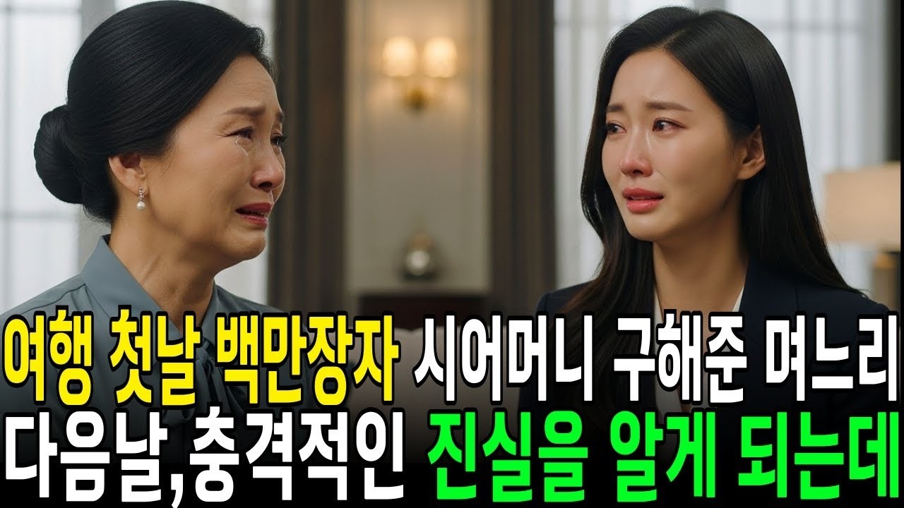 실화사연 여행 첫날 백만장자 시어머니 구해준 며느리 다음날, 충격적인 진실을 알게 되는데ㅣ사연라디오ㅣ오디오북