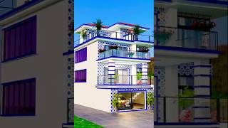 Beautiful Village House Design You'll Love! 🏡 #Housedesign #elevation #architecture #3d