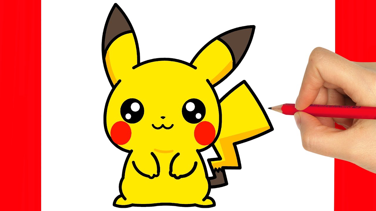 COMO DESENHAR O PIKACHU FACIL - YouTube