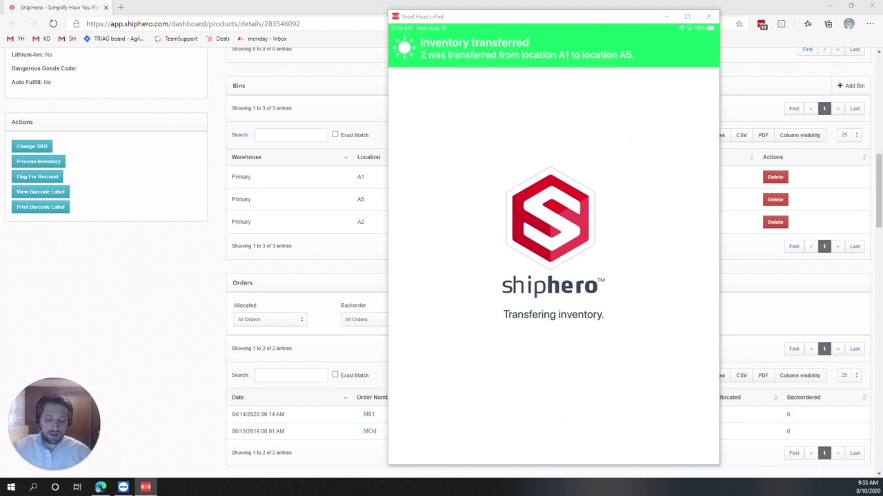 Dynamic Slotting Inventory Transfer Walkthrough | ShipHero