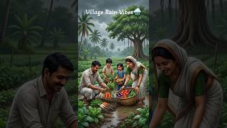 A Rainy Day in an Indian Village 🌧️🥕 | Family Harvesting ❤️ #Shorts #vegetablegardening