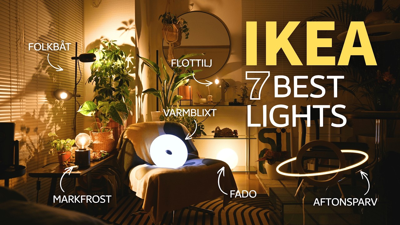 IKEA] Transform Your Room with Just Lighting! 7 Top Picks | How to