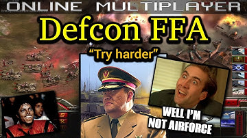 Defcon FFA - Tank General - No Rules | C&C Generals Zero Hour | No Commentary