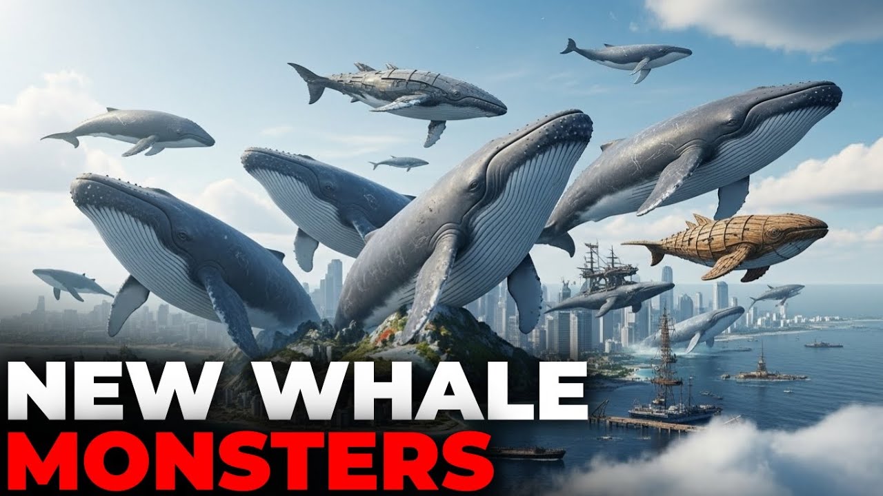 Monster Whale Size Comparison 3D | Aircraft Humpback Whale vs Wooden Whale