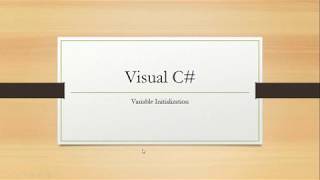 Variable Initialization Part 3