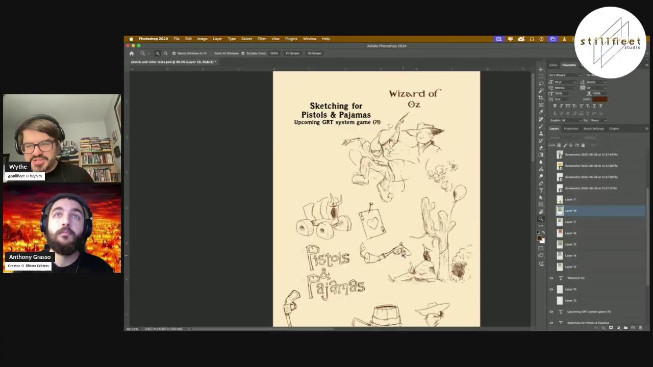 Livedrawing Livestream with Tony Grasso!