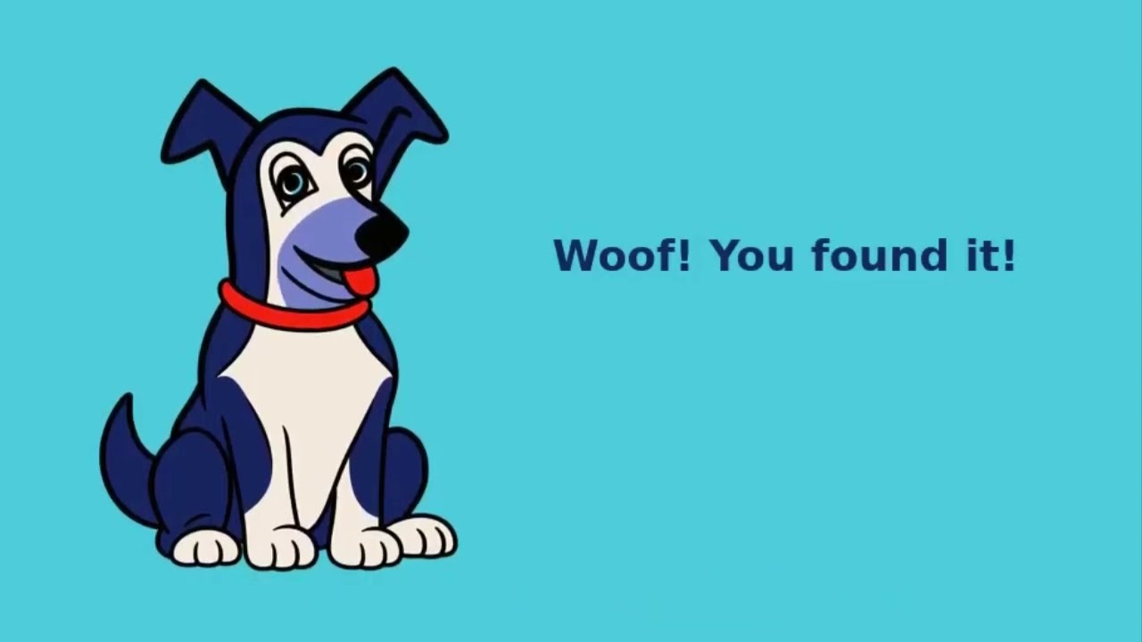 Video poster: Mitchell demonstrating Braille, with Kristin and the book's dog welcoming the viewer.