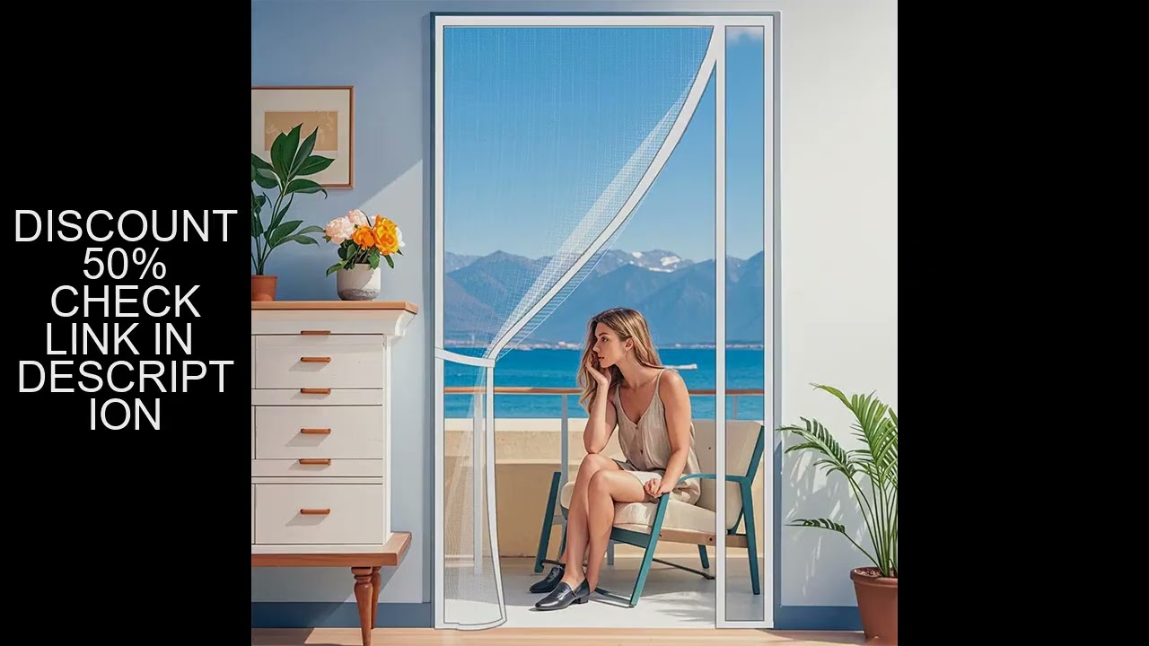 TYMF Magnetic Door Screen Window Mosquito Net White Opening Custom Size Curtain Insect Mesh and Mosq