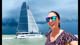 FIRST SAIL on our NEW CATAMARAN!!  Sea Trials of the Max Cruise 44 SC (MJ Sailing  Episode 241)