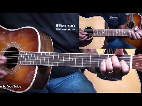 NORWEGIAN WOOD The Beatles Acoustic Guitar Cover NO CAPO - LESSON AVAILABLE@EricBlackmonGuitar