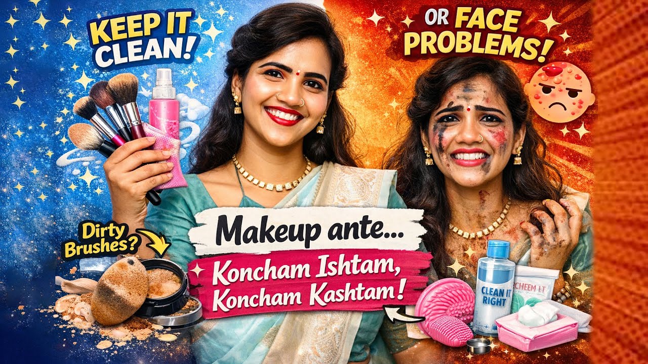 Dirty Makeup Brushes  | ఇవే Face Problems కి కారణమా? | Telugu Now