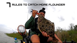 Flounder Fishing ** 7 RULES TO CATCH BIG FLOUNDER**