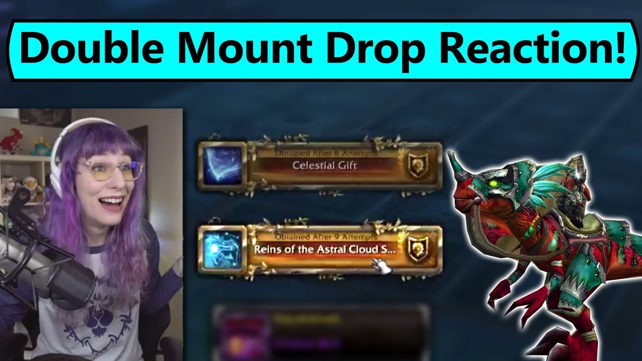 Mount Drop Reaction! Astral Cloud Serpent AND Armored Razzashi Raptor Dropped