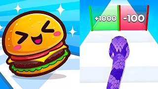 Snake Run Race vs Food Run - NEW Update 2026🔥 MAX Level Challenge! (Android,iOS) screenshot 3