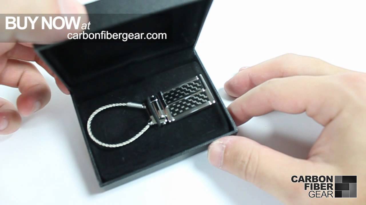 Padrino Carbon Fiber & Stainless Steel Keychain from CarbonFiberGear