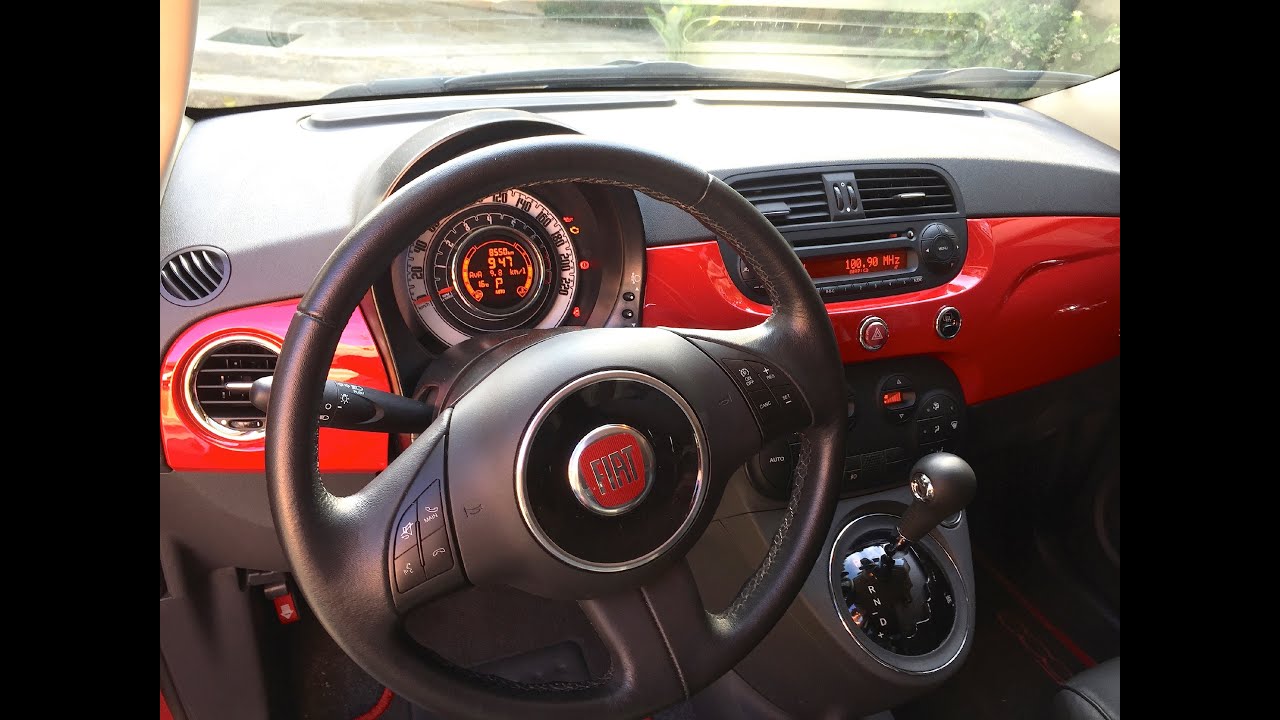 Fiat 500 Cabriolet Interior YouTube
