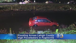 Flooded Roads Cause Problems Across Lehigh County