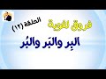 فروق لغوية الحلقة 12 الفرق بين الب ر والب ر والب ر معلومة مهمة الفرق بين ب ر وبار