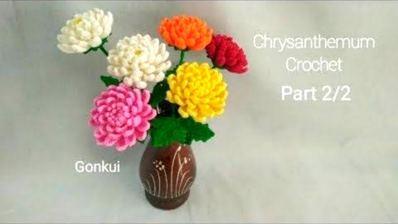 Crochet flower Crochet Chrysanthemum flower PART 2/2, 🌼Petals 