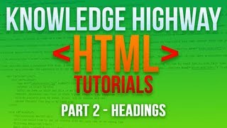 How to program in HTML #2 - Headings