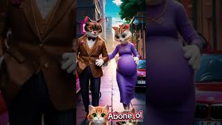 Couple Kissing Kittens & Çift Kedi Yavrularını Öpüyor