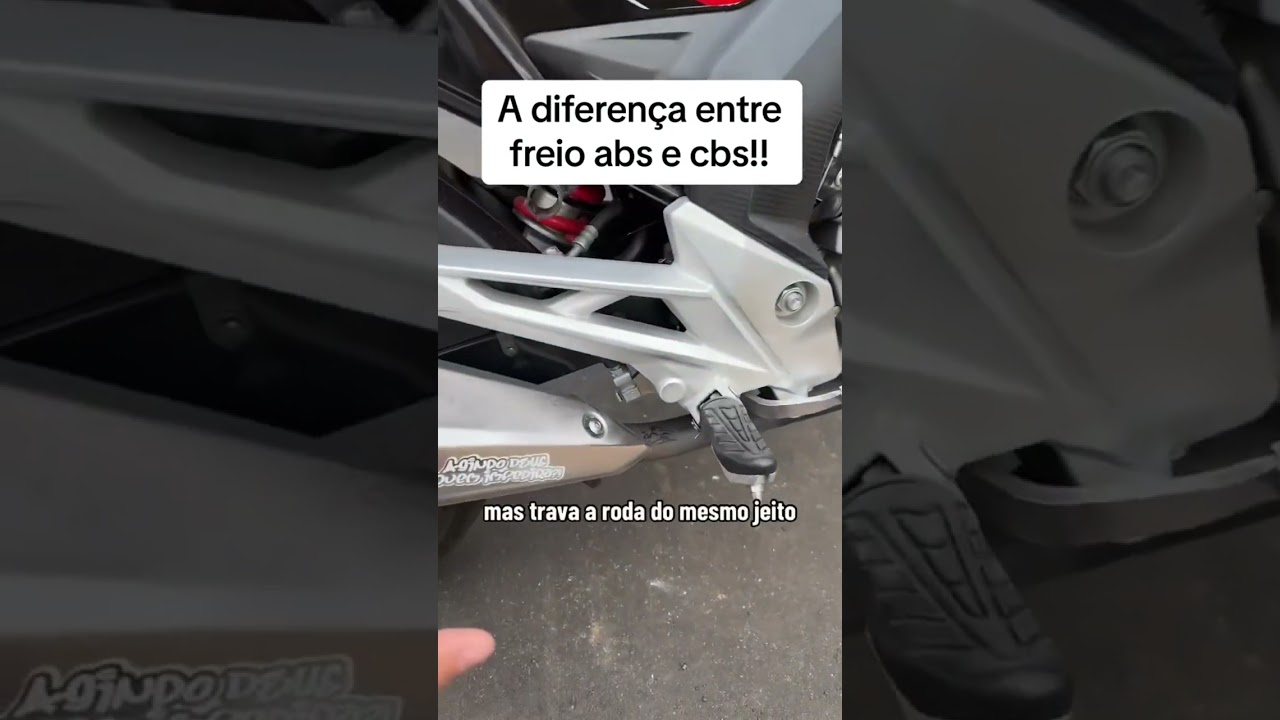 Diferença entre freio cbs e freio abs 