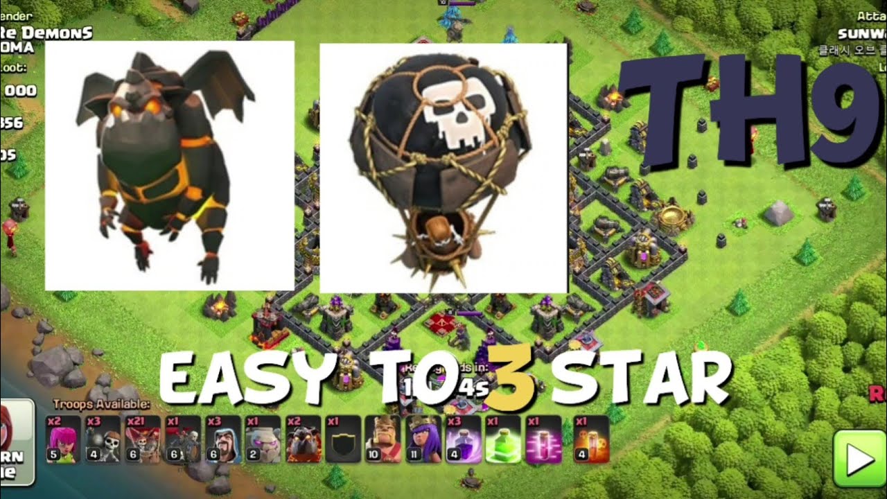 how to use Golem-Lavaloon(easy) : bulliam coc