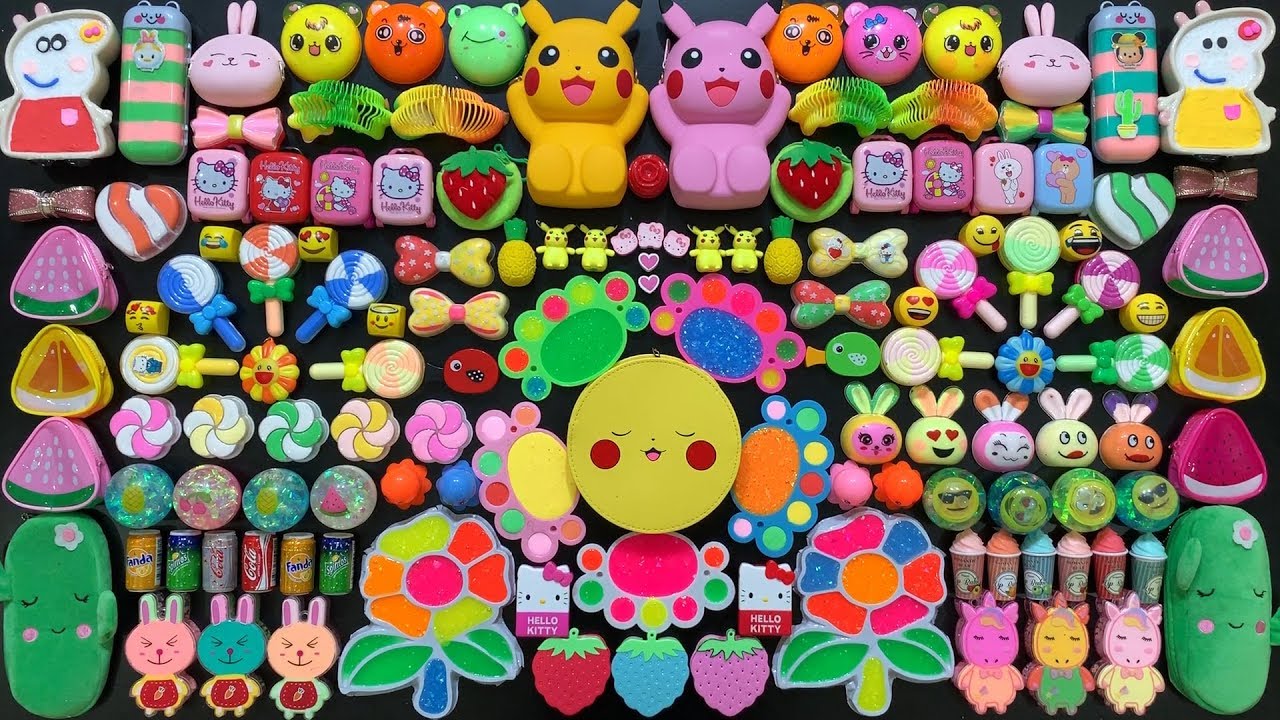 Festival of Colors !! Mixing Random Things Into Homemade Slime !! Satisfying Slime Smoothie 