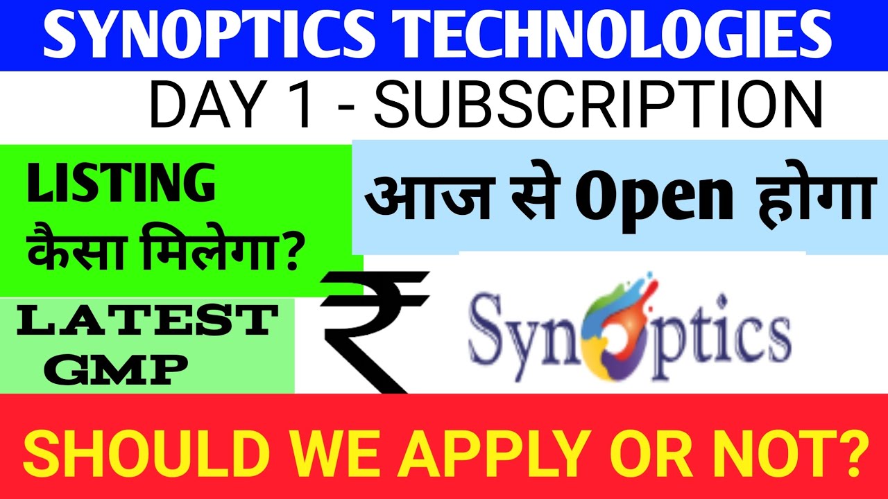 Synoptics Technologies Pvt Ltd 🔴 Synoptics Technologies Limited 🔴 Synoptics Technologies Ipo