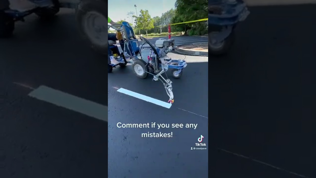 DID HE STRIPE THIS LINE AS PERFECTLY AS POSSIBLE?