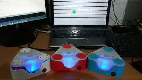 Strange MIDI Wireless Triangles - Made with Arduino nodemcu puredata and Processing