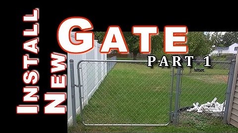 Build & Install Fit Right Chain Link Gate: PART 1