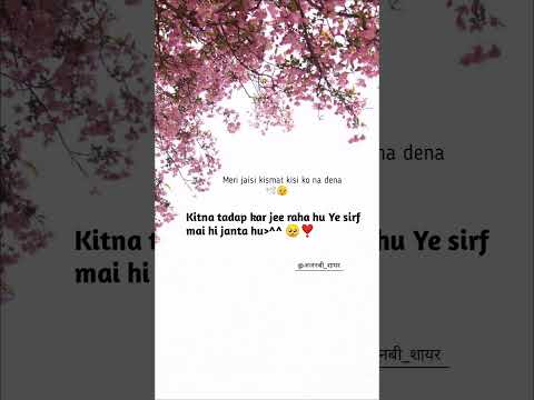 मेरी जैसी किस्मत किसी को मत देना… कितना तड़पकर जी रहा हूँ 💔 | Sad Shayari | #अजनबी_शायर