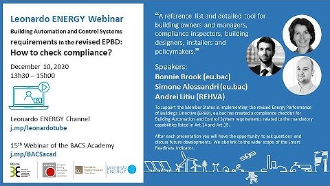 Building automation and control systems requirements in the revised EPBD: how to check compliance?