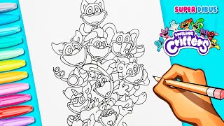 Como Dibujar a Todos los SMILING CRITTERS Parte 1 (Boceto) | Poppy Playtime Chapter 3 screenshot 3